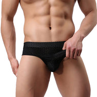 Men's Sexy Bikini Thong Underwear Smooth Long Bulge Pouch Shorts Boxers Brief