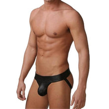 Sexy Men's Thongs G-string Underwear Leather Jockstrap Boxer Briefs Underpants L